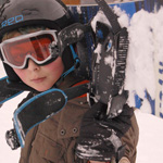 Shane snowboarding